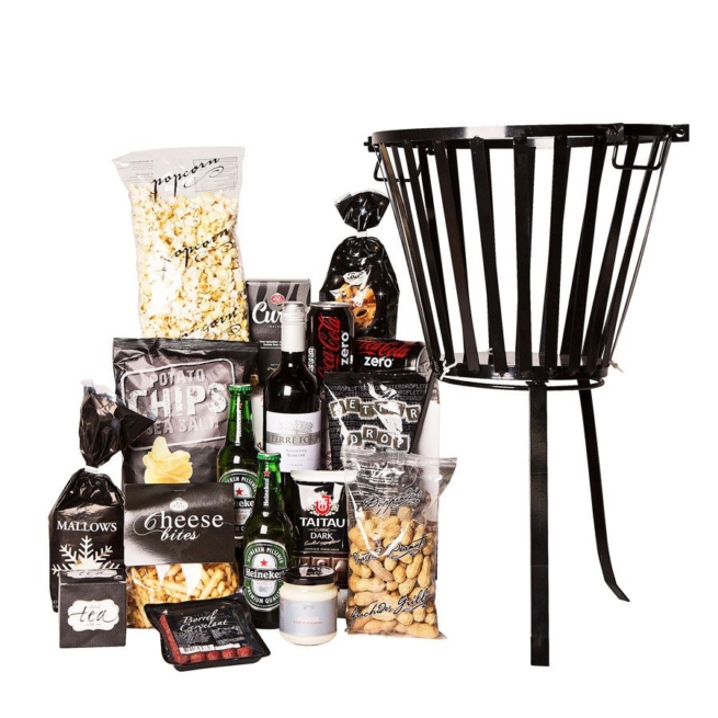 Kerstpakket Bomvolle vuurkorf