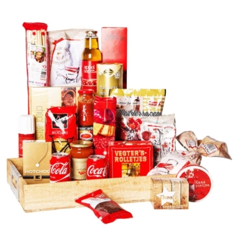 Kerstpakket Dienblad vol lekkers Kerstpakket Dienblad vol lekkers