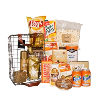 Kerstpakket Een mandje vol lekkers Kerstpakket Een mandje vol lekkers