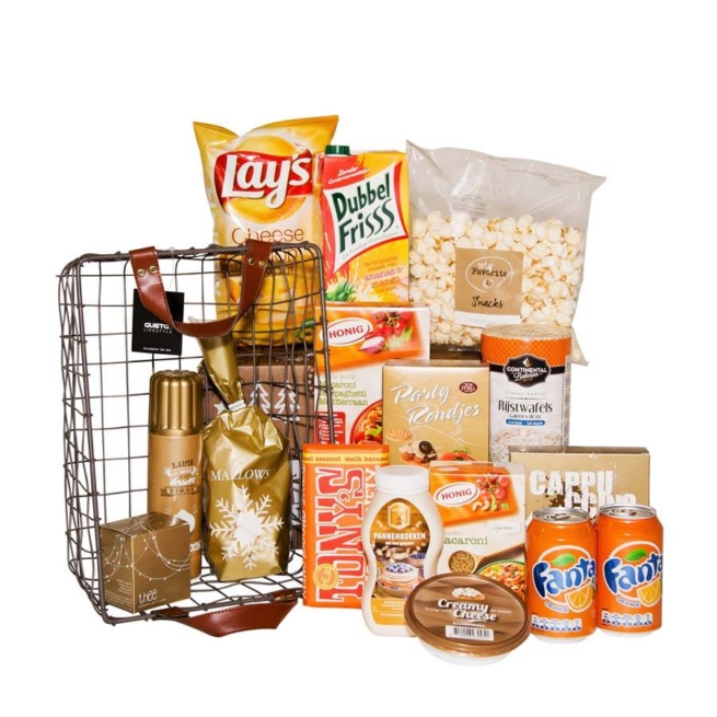 Kerstpakket Een mandje vol lekkers