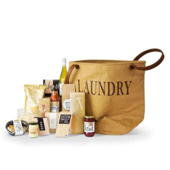 Kerstpakket Gevulde wasmand Kerstpakket Gevulde wasmand
