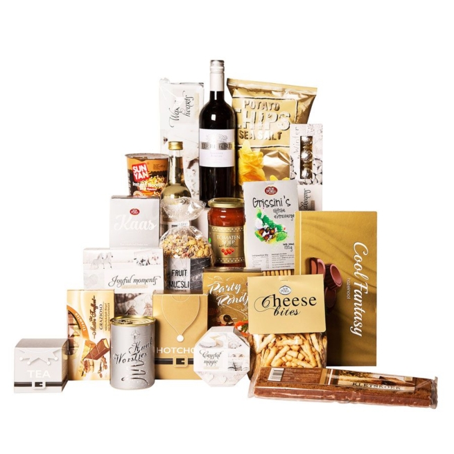 Kerstpakket Glanzend goud