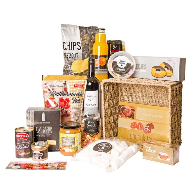 Kerstpakket Mandje vol zoets