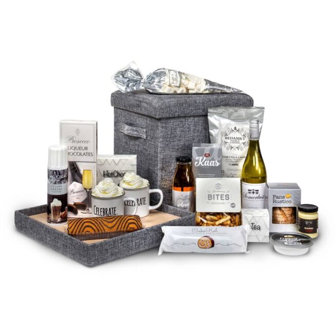 Kerstpakket Poef/dienblad