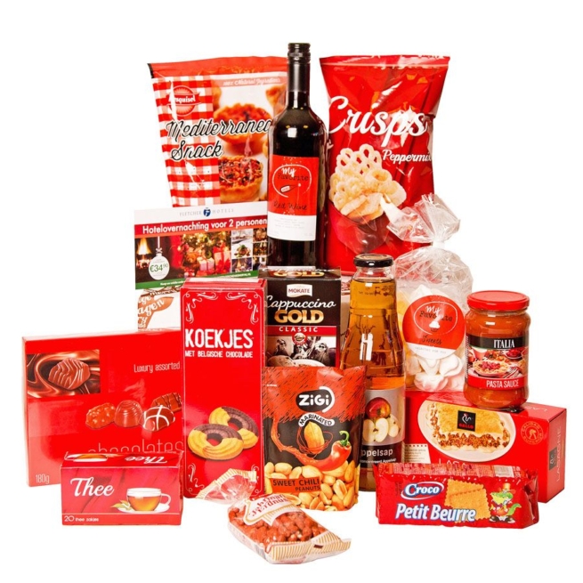 Kerstpakket Pretty in red