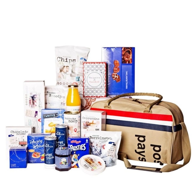 Kerstpakket PTT post weekend tas