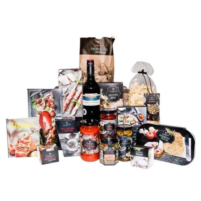 Kerstpakket Spaans geserveerd