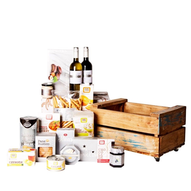 Kerstpakket Verrijdbare opbergkist