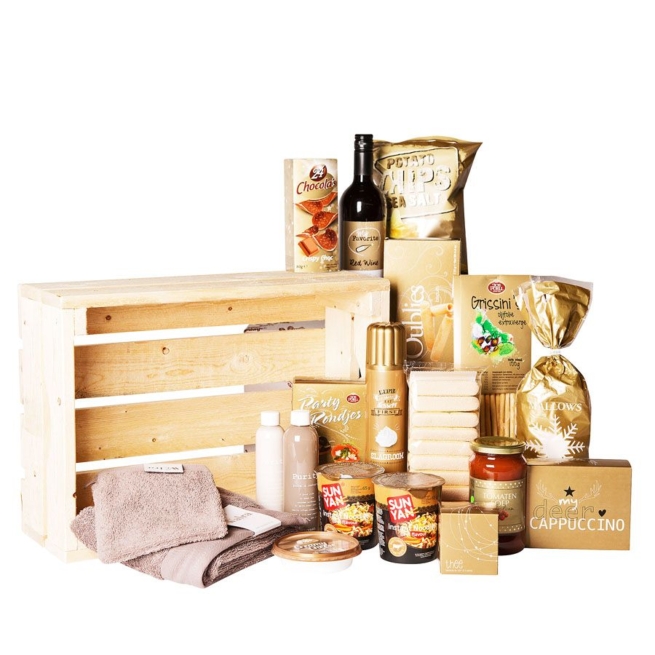 Kerstpakket Vurenhoutenkist