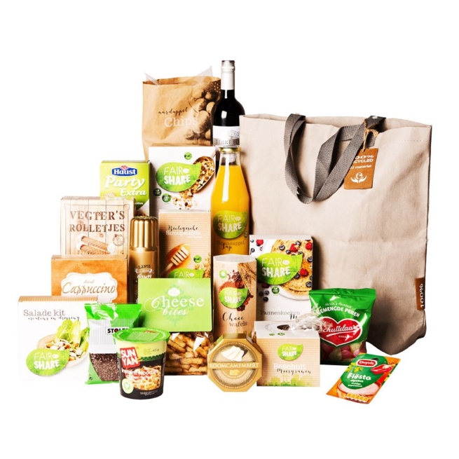 Kerstpakket Washed paperbag