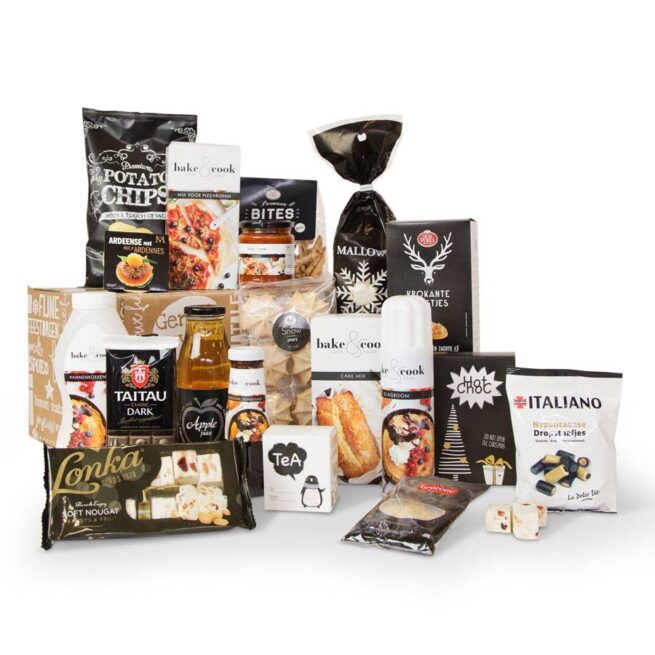 Kerstpakket Zwart wit