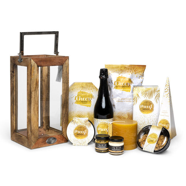 Kerstpakket Cheers fijne feestdagen