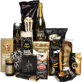 Kerstpakket Sfeervol zwart goud