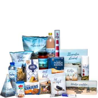 Kerstpakket Stranden op het strand