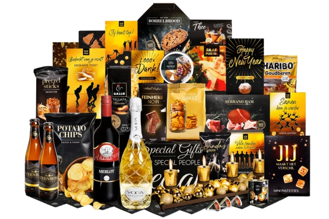 Kerstpakket Gouden verlichting