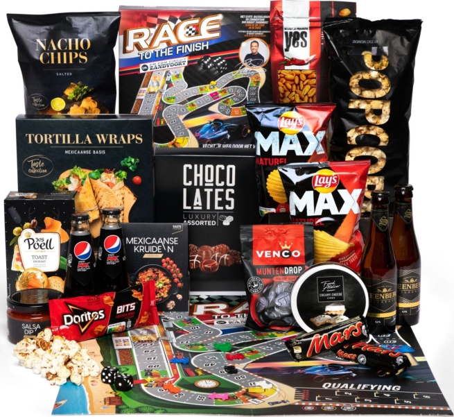 Kerstpakket MAX to the finish