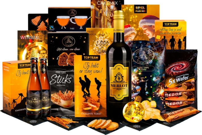 Kerstpakket Gouden team