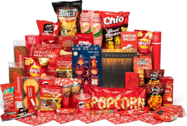 Kerstpakket Stralend rood